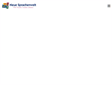Tablet Screenshot of neuesprachenwelt.de